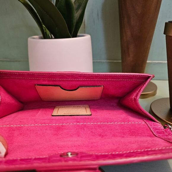 Vintage Coach Soho Genuine American Alligator Bag Clutch Wristlet 8940 (Pink) - Picture 13 of 14